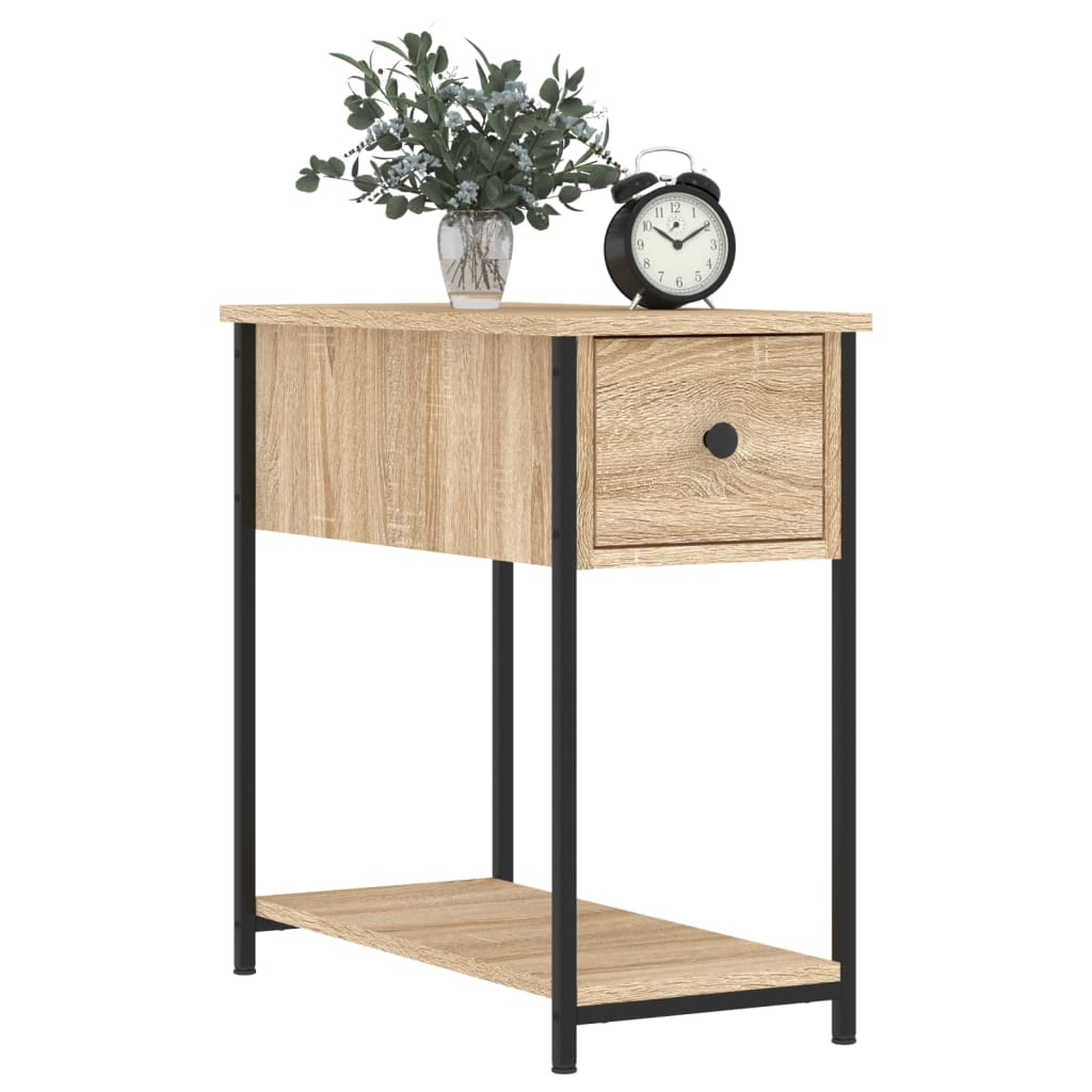 Nattbord 2 stk sonoma eik 30x60x60 cm konstruert tre