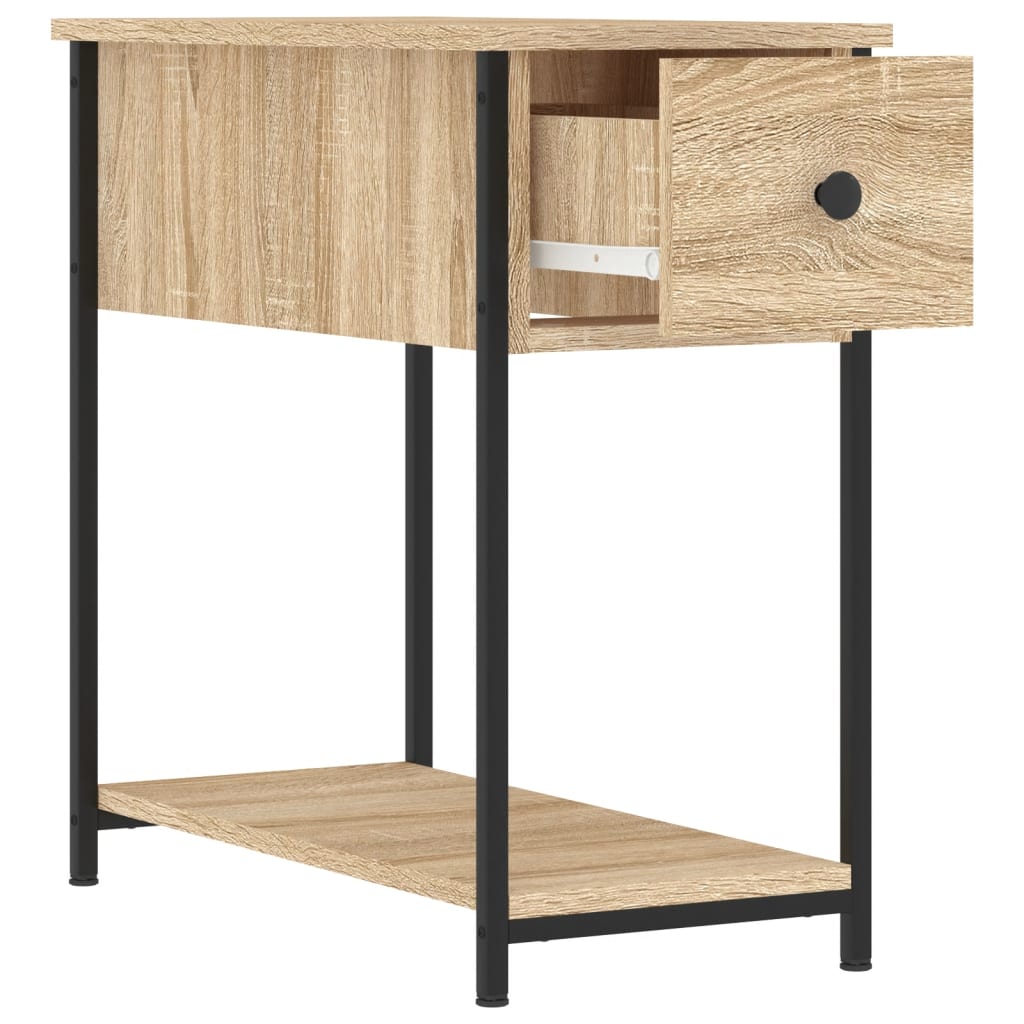 Nattbord 2 stk sonoma eik 30x60x60 cm konstruert tre