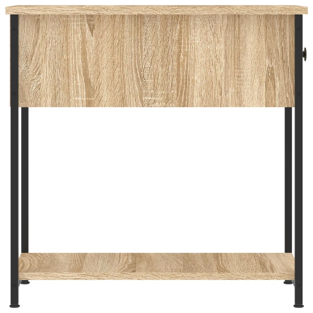 Nattbord 2 stk sonoma eik 30x60x60 cm konstruert tre