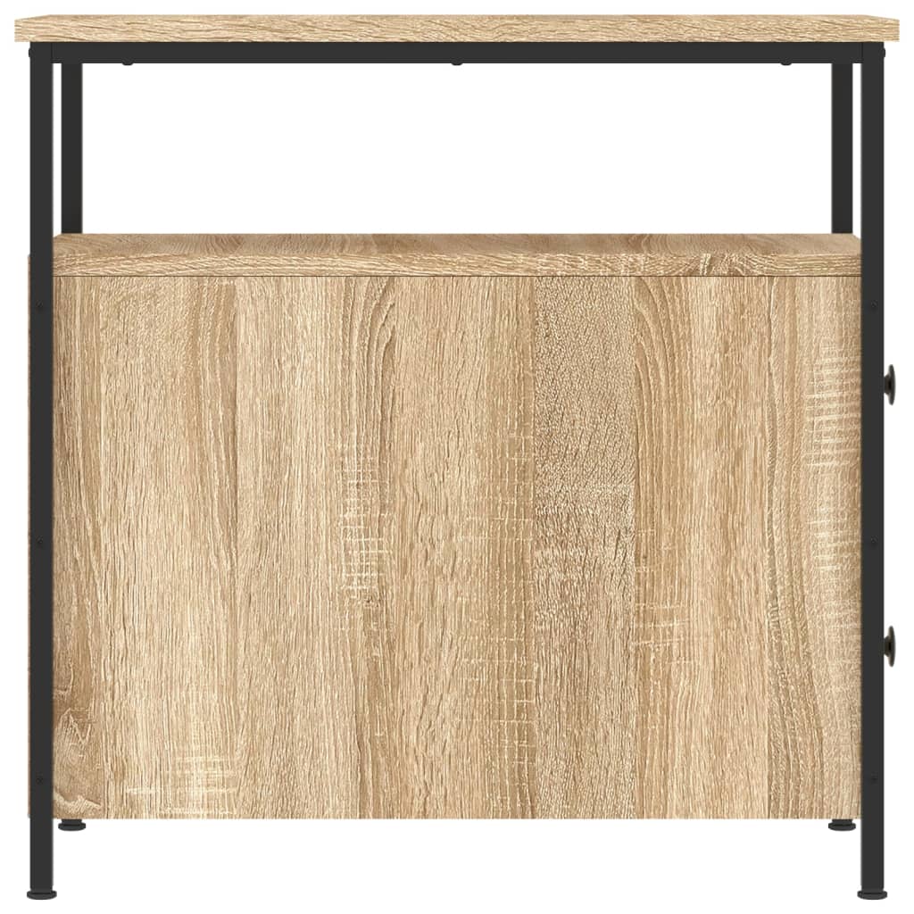 Nattbord 2 stk sonoma eik 30x60x60 cm konstruert tre