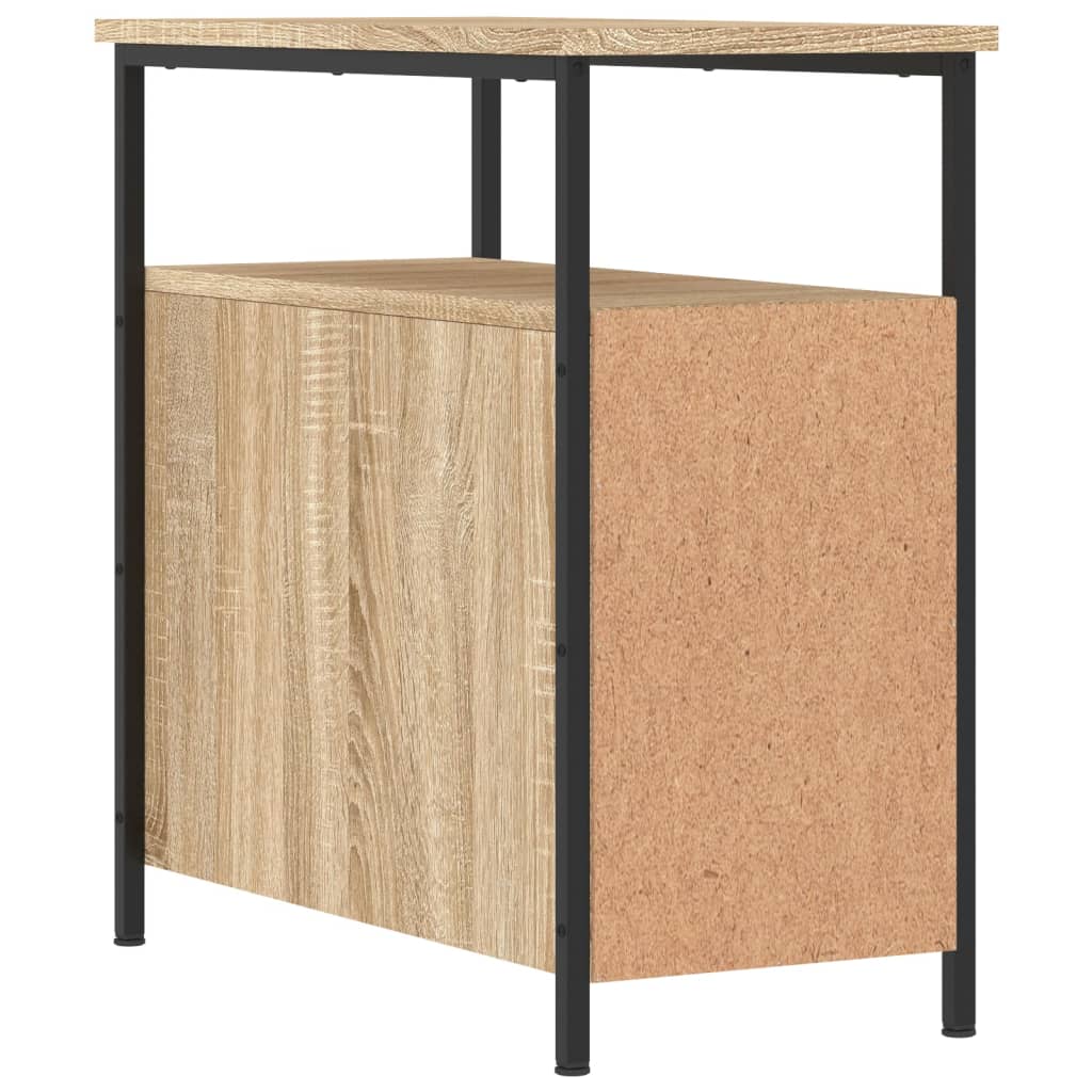 Nattbord 2 stk sonoma eik 30x60x60 cm konstruert tre