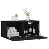 Veggskap svart 80x36,5x35 cm konstruert tre