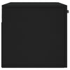 Veggskap svart 80x36,5x35 cm konstruert tre