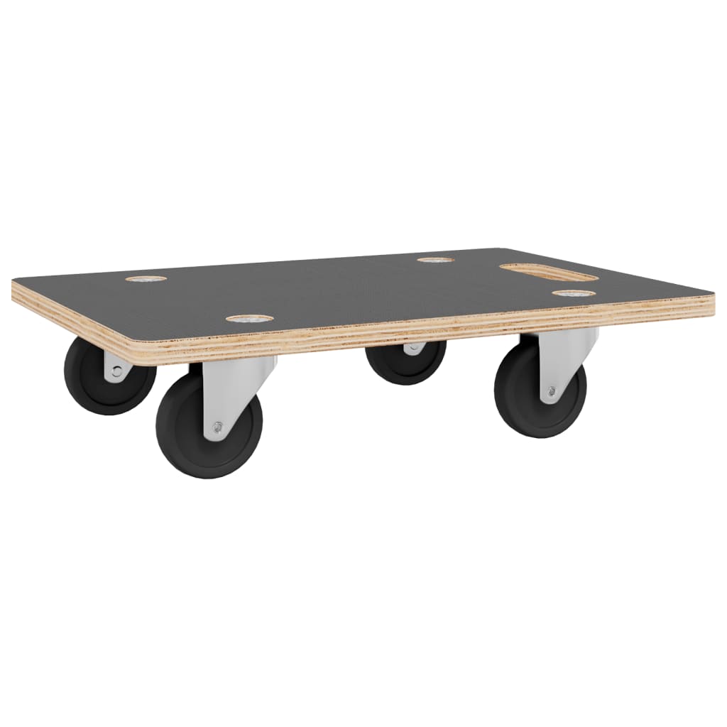 Transporttraller 2 stk rektangulær 80x55x11,5 cm 250 kg