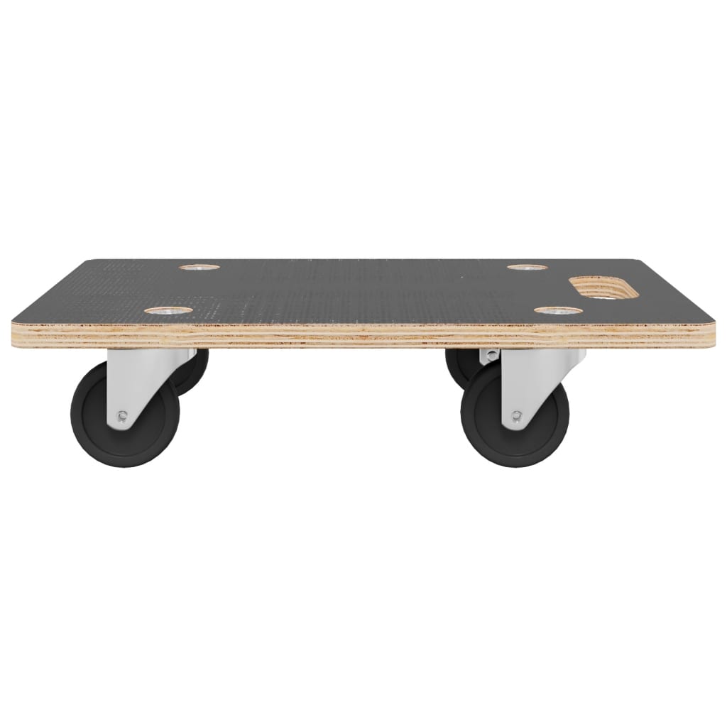 Transporttraller 2 stk rektangulær 80x55x11,5 cm 250 kg