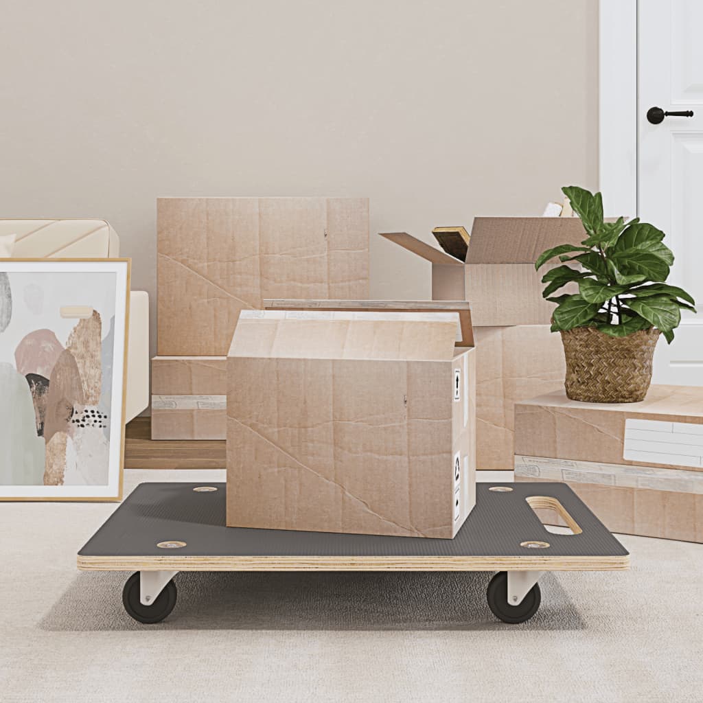 Transporttraller 2 stk rektangulær 80x55x11,5 cm 250 kg