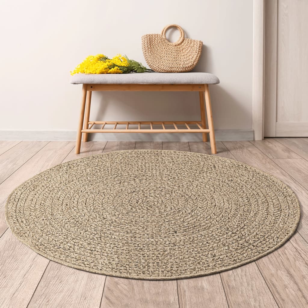 Teppe ZIZUR 90 cm jute-utseende innendørs og utendørs