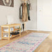 Teppe vaskbart flerfarget 80x300 cm