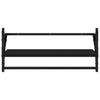 Vegghyller med stenger 2 stk svart 65x25x30 cm