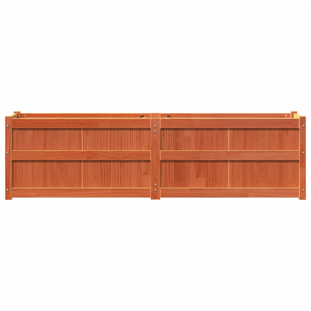Hageplantekasse voksbrun 180x50x50 cm heltre furu