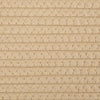 Skittentøyskurv beige og hvit Ø60x36 cm bomull