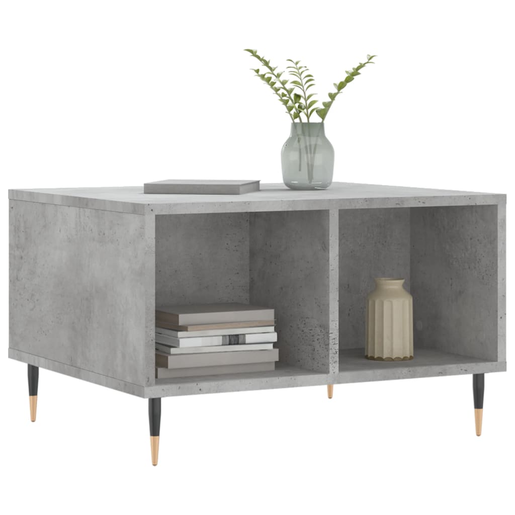 Salongbord betonggrå 60x50x36,5 cm konstruert tre