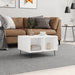 Salongbord hvit 60x50x36,5 cm konstruert tre