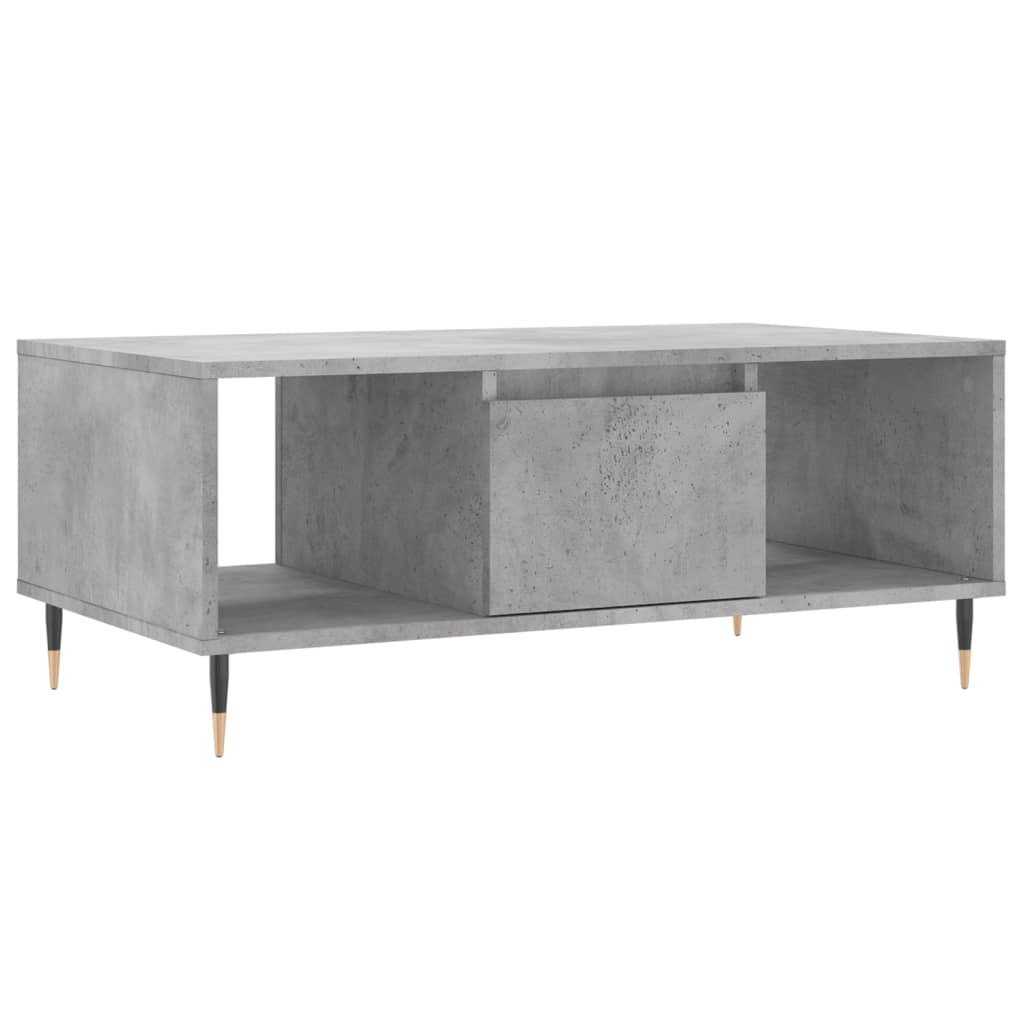 Salongbord betonggrå 90x50x36,5 cm konstruert tre
