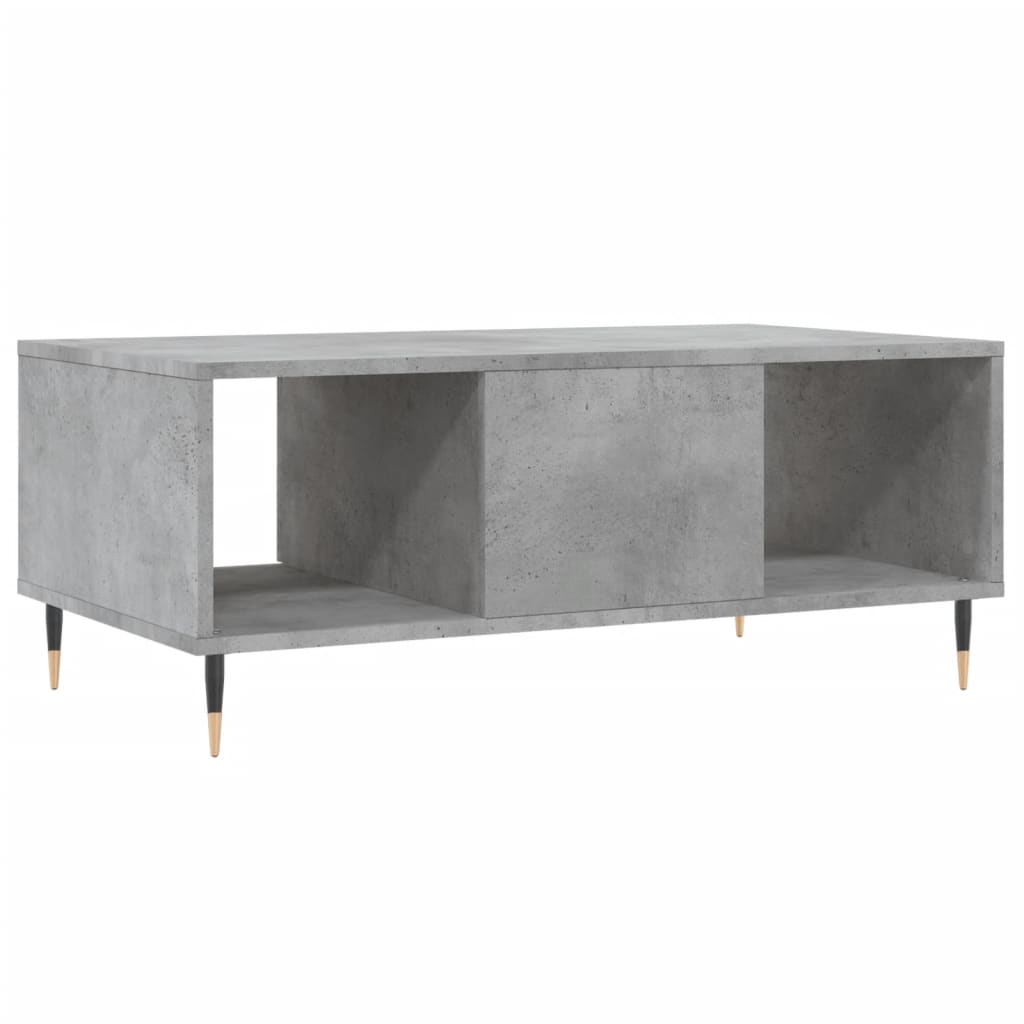Salongbord betonggrå 90x50x36,5 cm konstruert tre