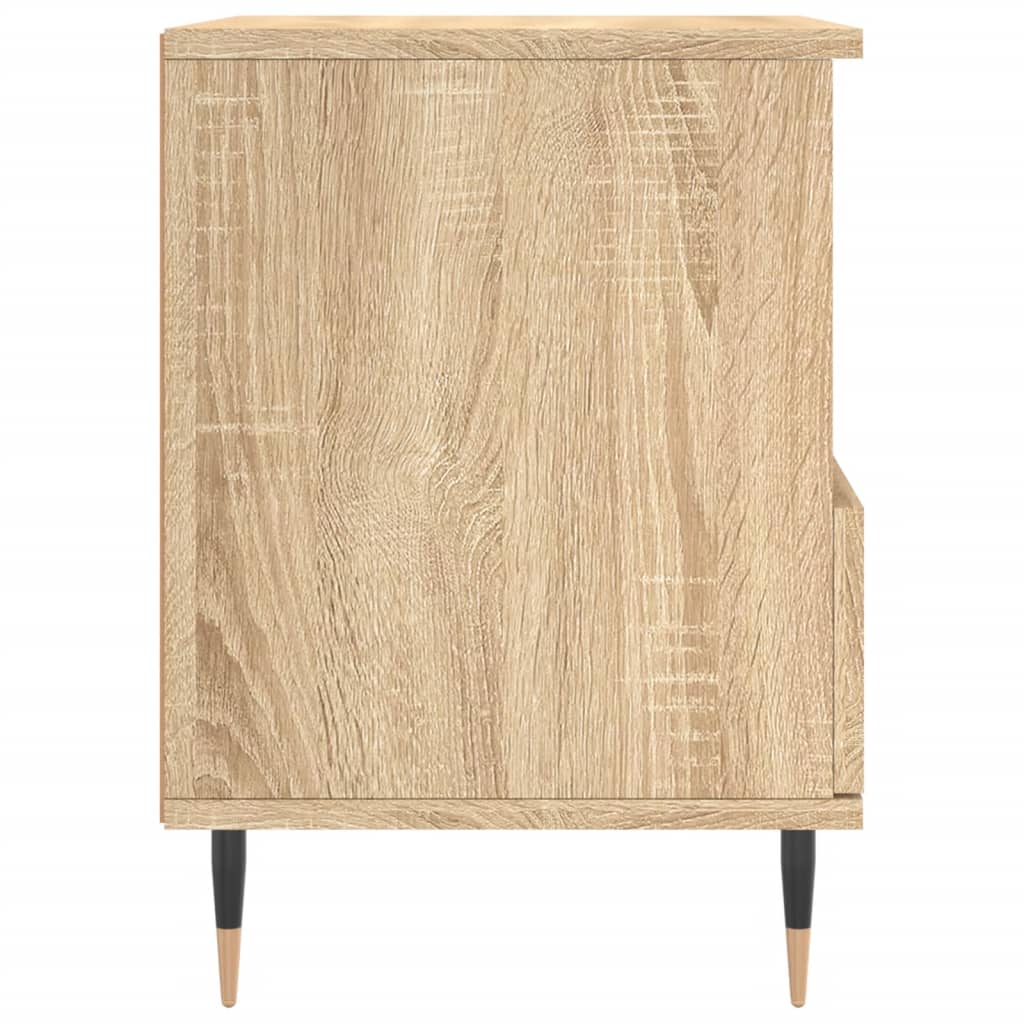 Nattbord 2 stk sonoma eik 40x35x50 cm konstruert tre