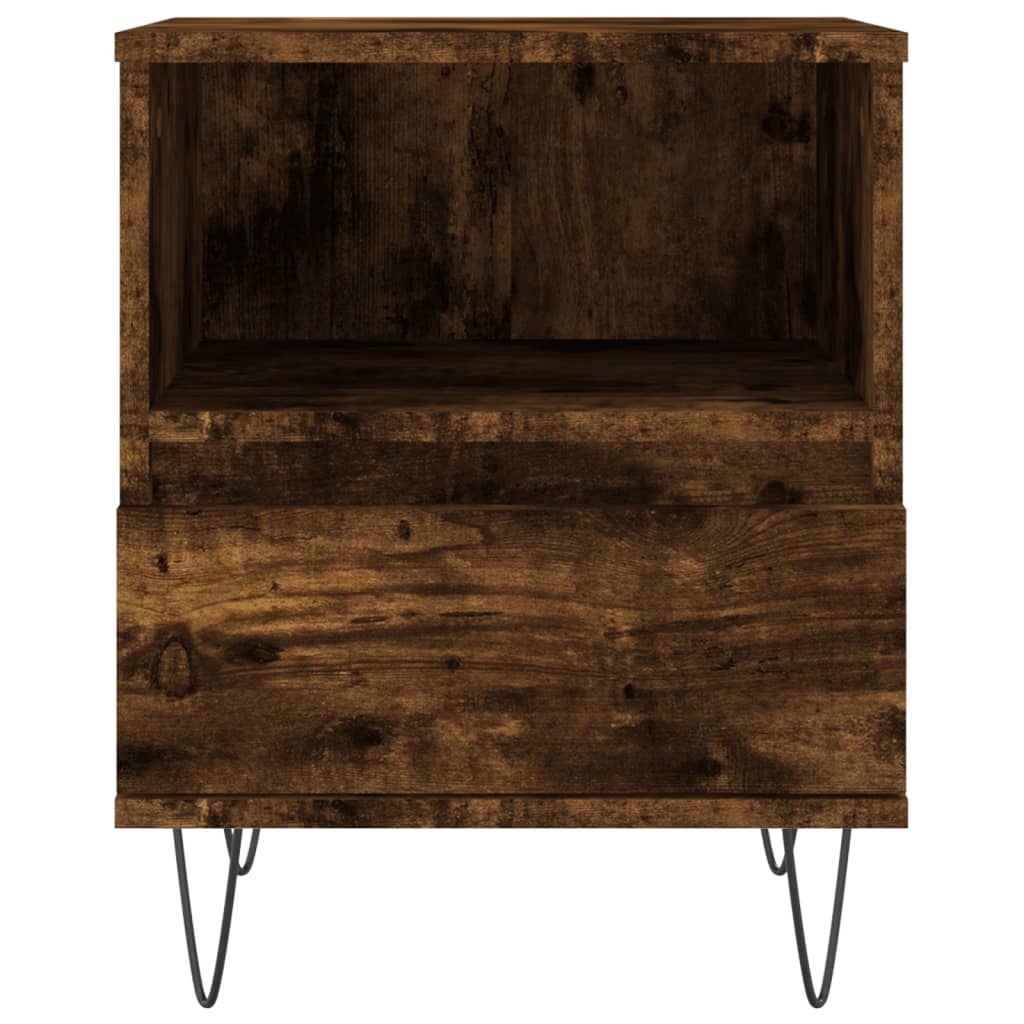 Nattbord røkt eik 40x35x50 cm konstruert tre