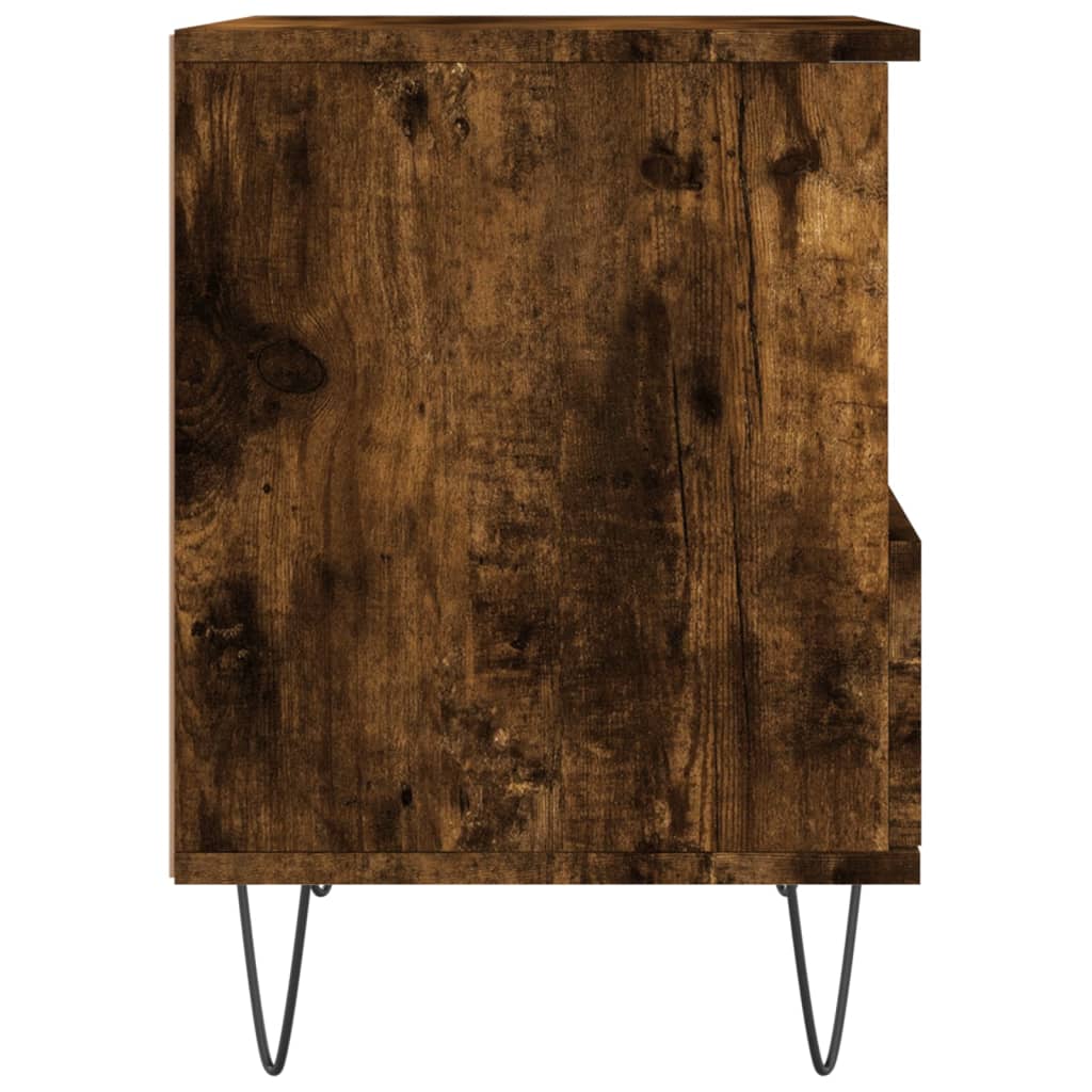 Nattbord røkt eik 40x35x50 cm konstruert tre