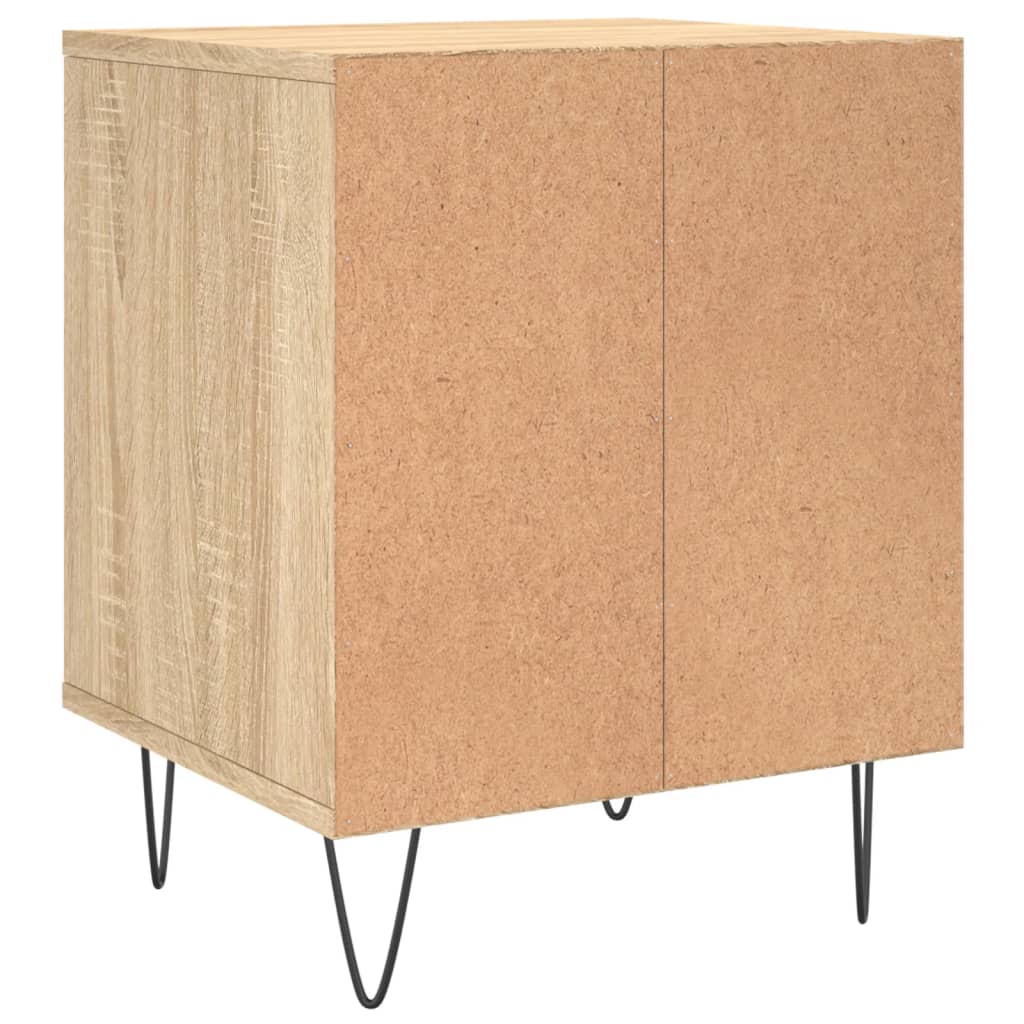 Nattbord 2 stk sonoma eik 40x35x50 cm konstruert tre