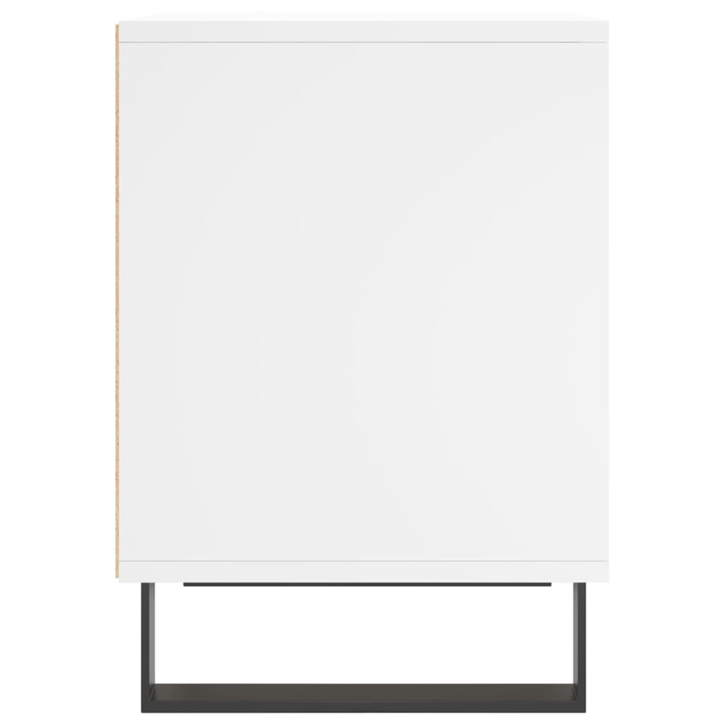 Nattbord hvit 40x35x50 cm konstruert tre