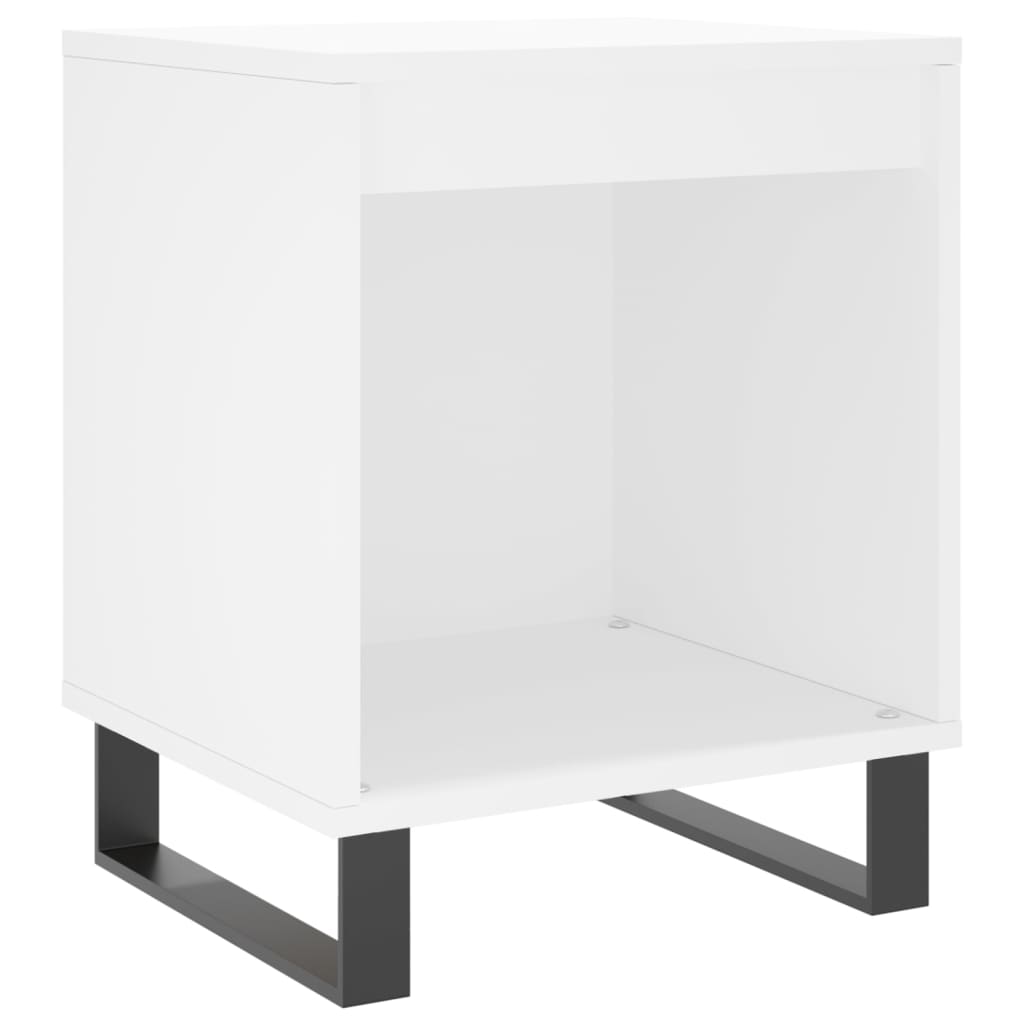 Nattbord 2 stk hvit 40x35x50 cm konstruert tre