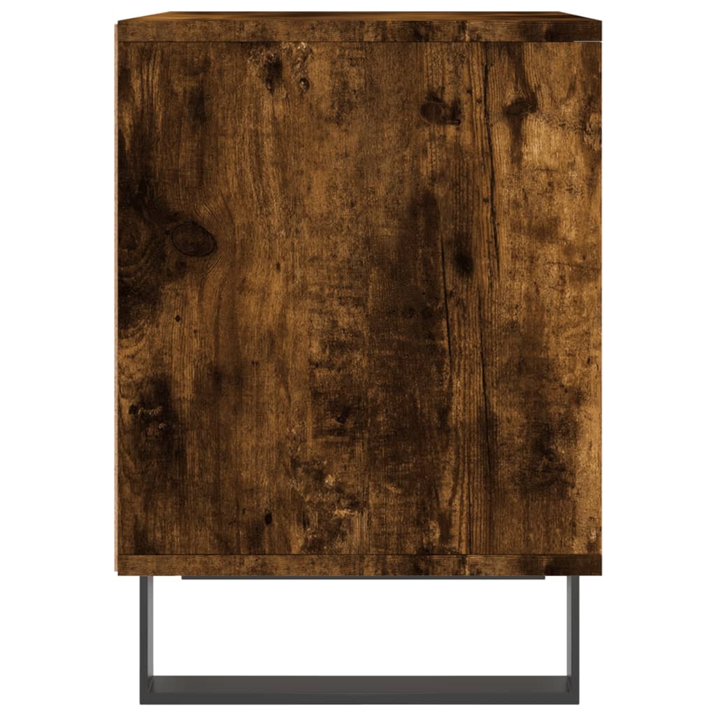 Nattbord 2 stk røkt eik 40x35x50 cm konstruert tre