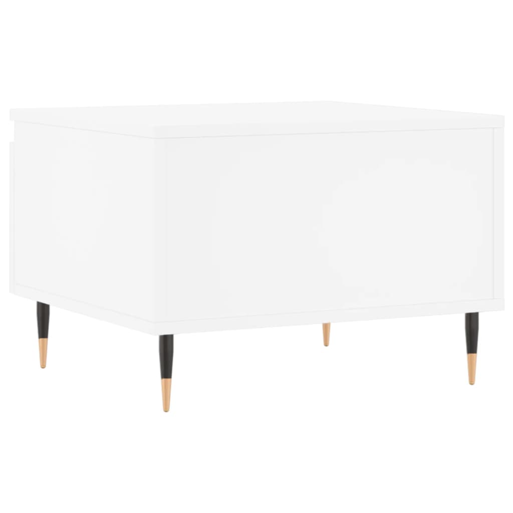 Salongbord 2 stk hvit 50x46x35 cm konstruert tre