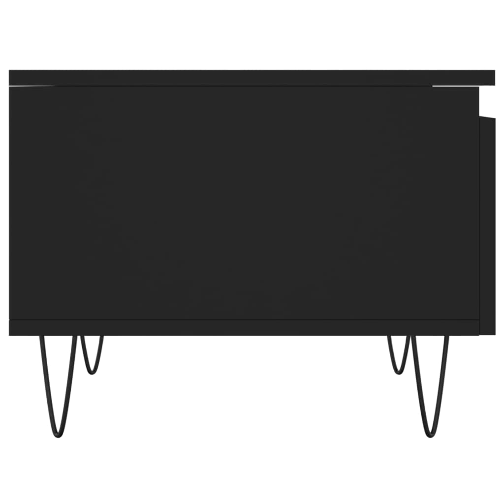 Salongbord 2 stk svart 50x46x35 cm konstruert tre