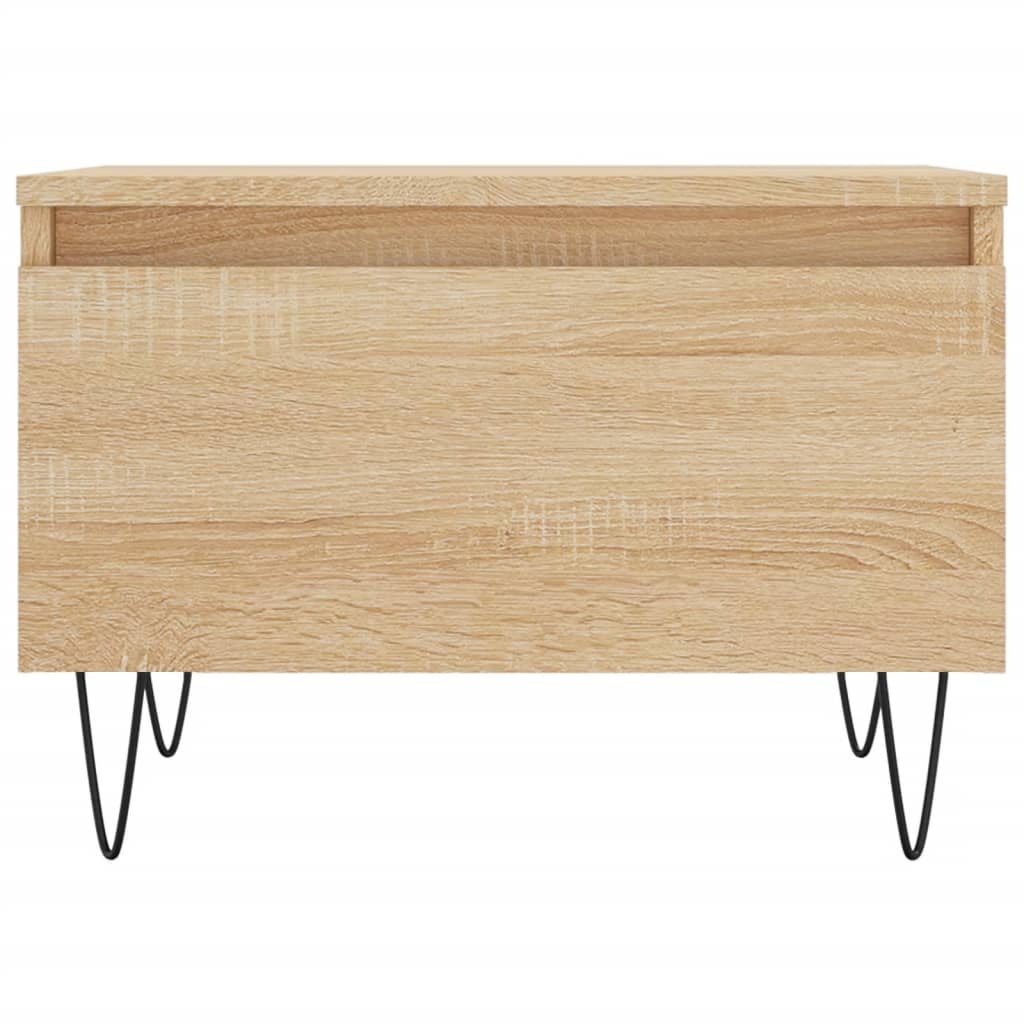 Salongbord 2 stk sonoma eik 50x46x35 cm konstruert tre