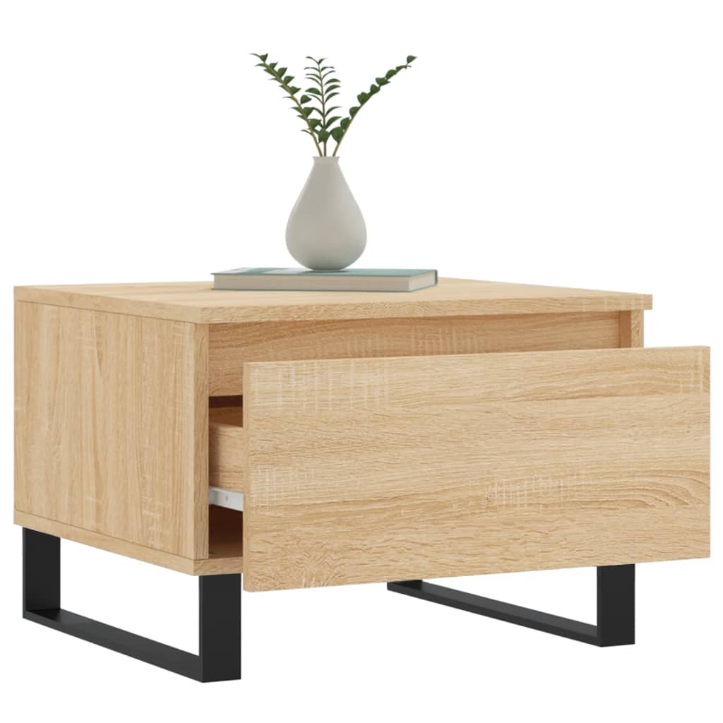 Salongbord 2 stk sonoma eik 50x46x35 cm konstruert tre
