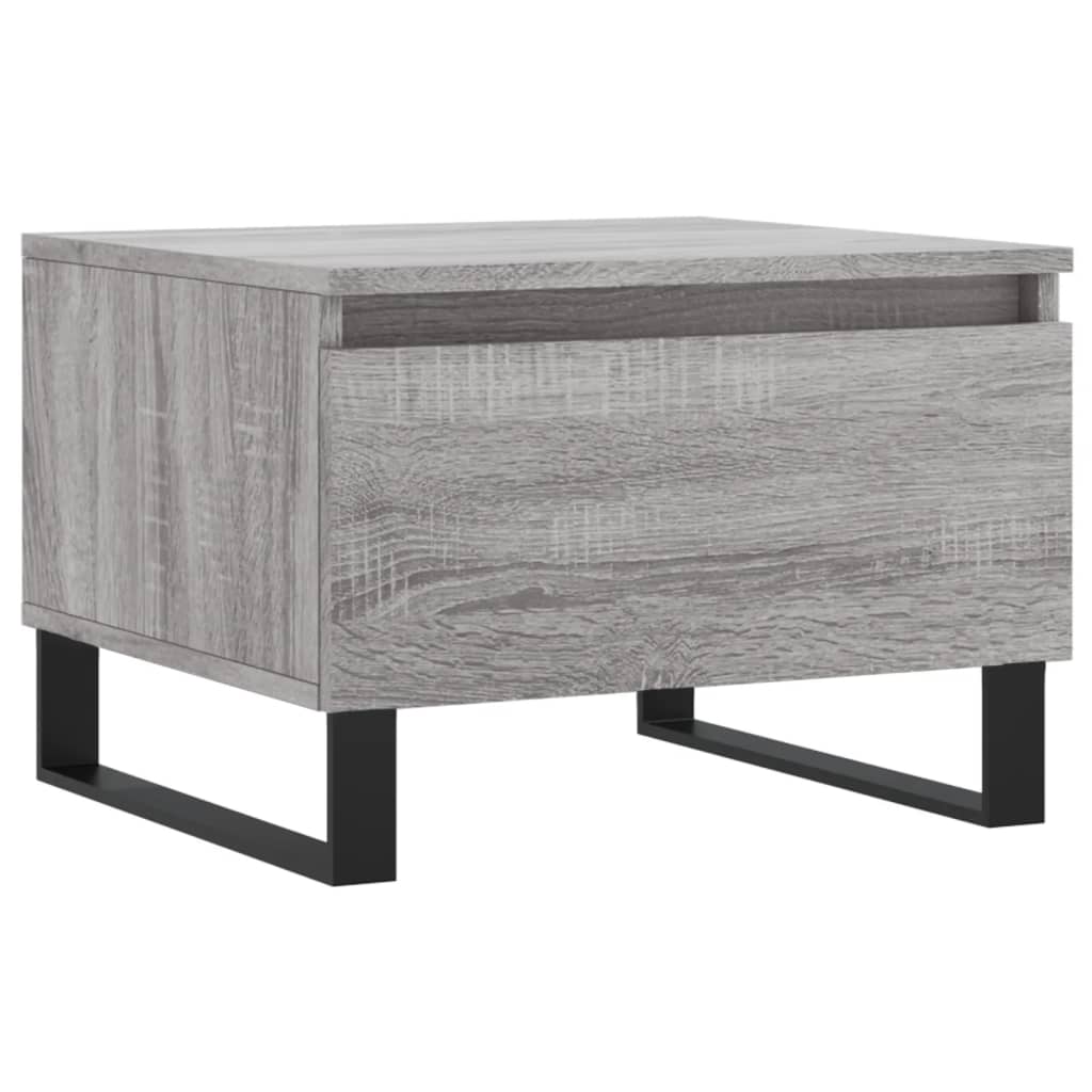 Salongbord 2 stk grå sonoma 50x46x35 cm konstruert tre