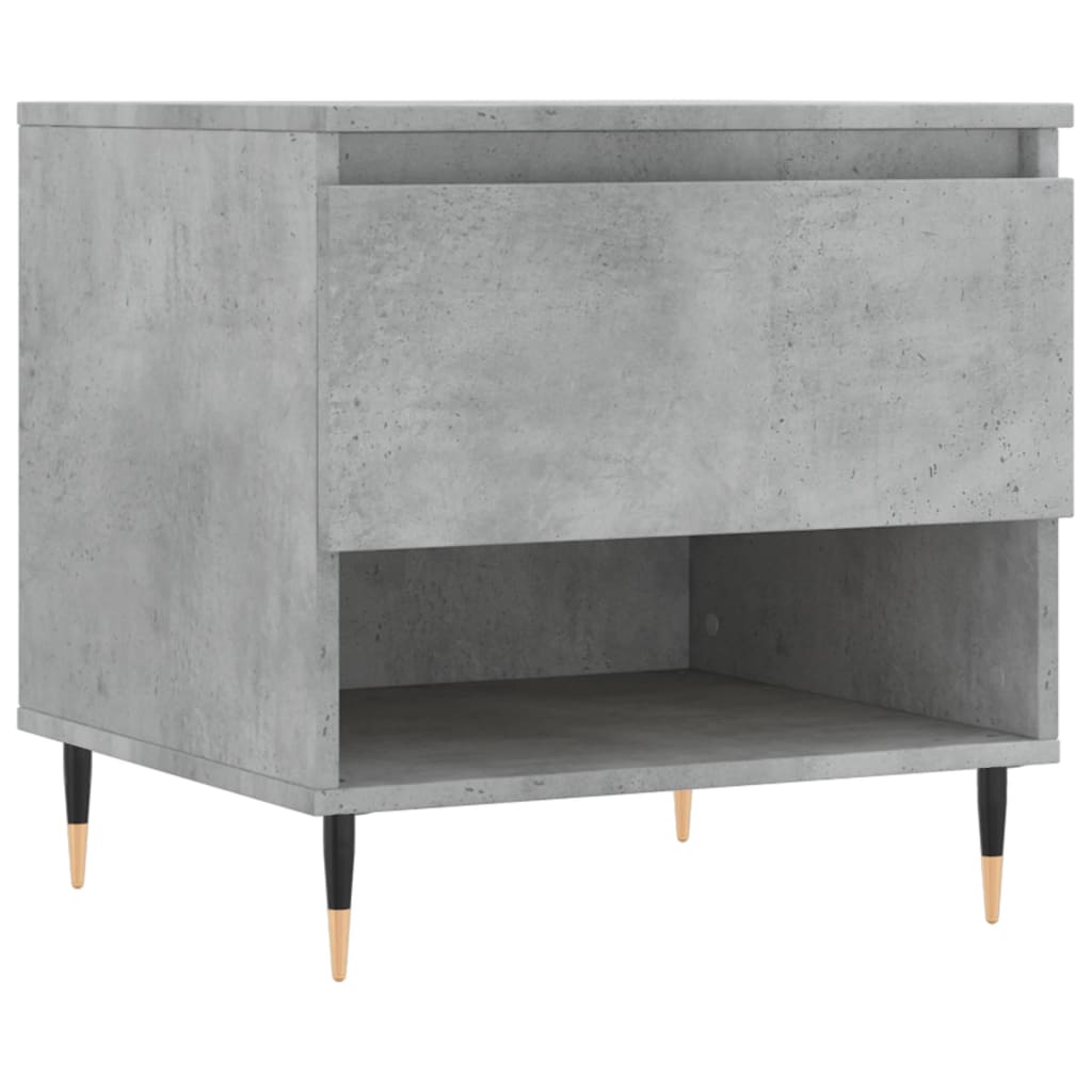Salongbord 2 stk betonggrå 50x46x50 cm konstruert tre
