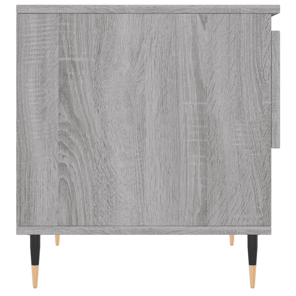 Salongbord 2 stk grå sonoma 50x46x50 cm konstruert tre