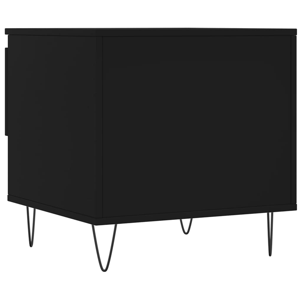 Salongbord 2 stk svart 50x46x50 cm konstruert tre