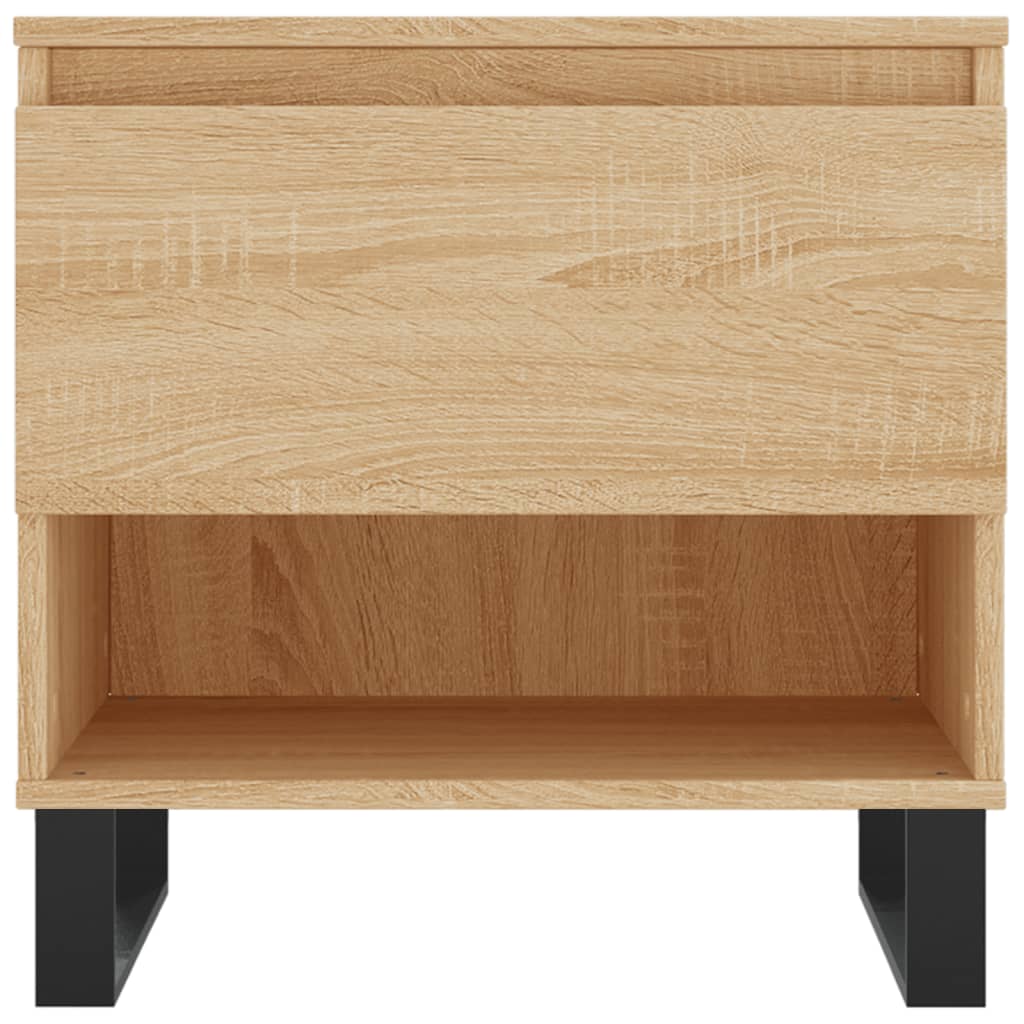 Salongbord 2 stk sonoma eik 50x46x50 cm konstruert tre