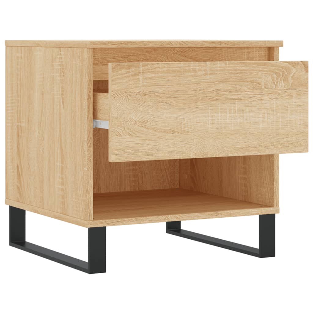 Salongbord 2 stk sonoma eik 50x46x50 cm konstruert tre