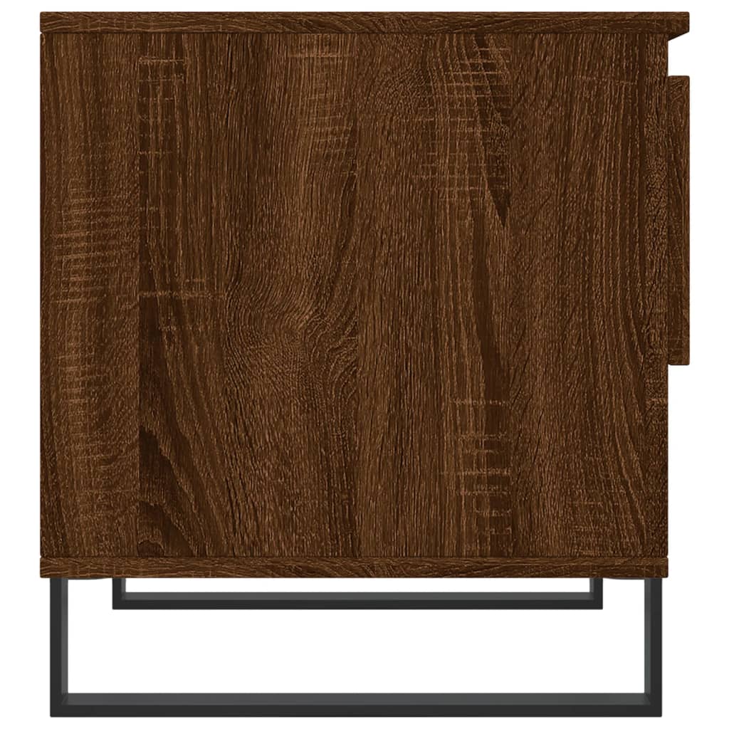 Salongbord 2 stk brun eik 50x46x50 cm konstruert tre