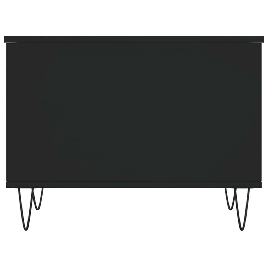 Salongbord svart 60x44,5x45 cm konstruert tre