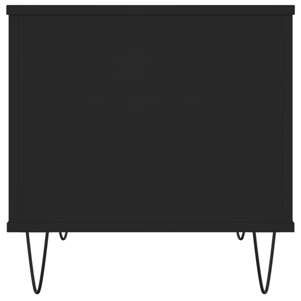 Salongbord svart 60x44,5x45 cm konstruert tre