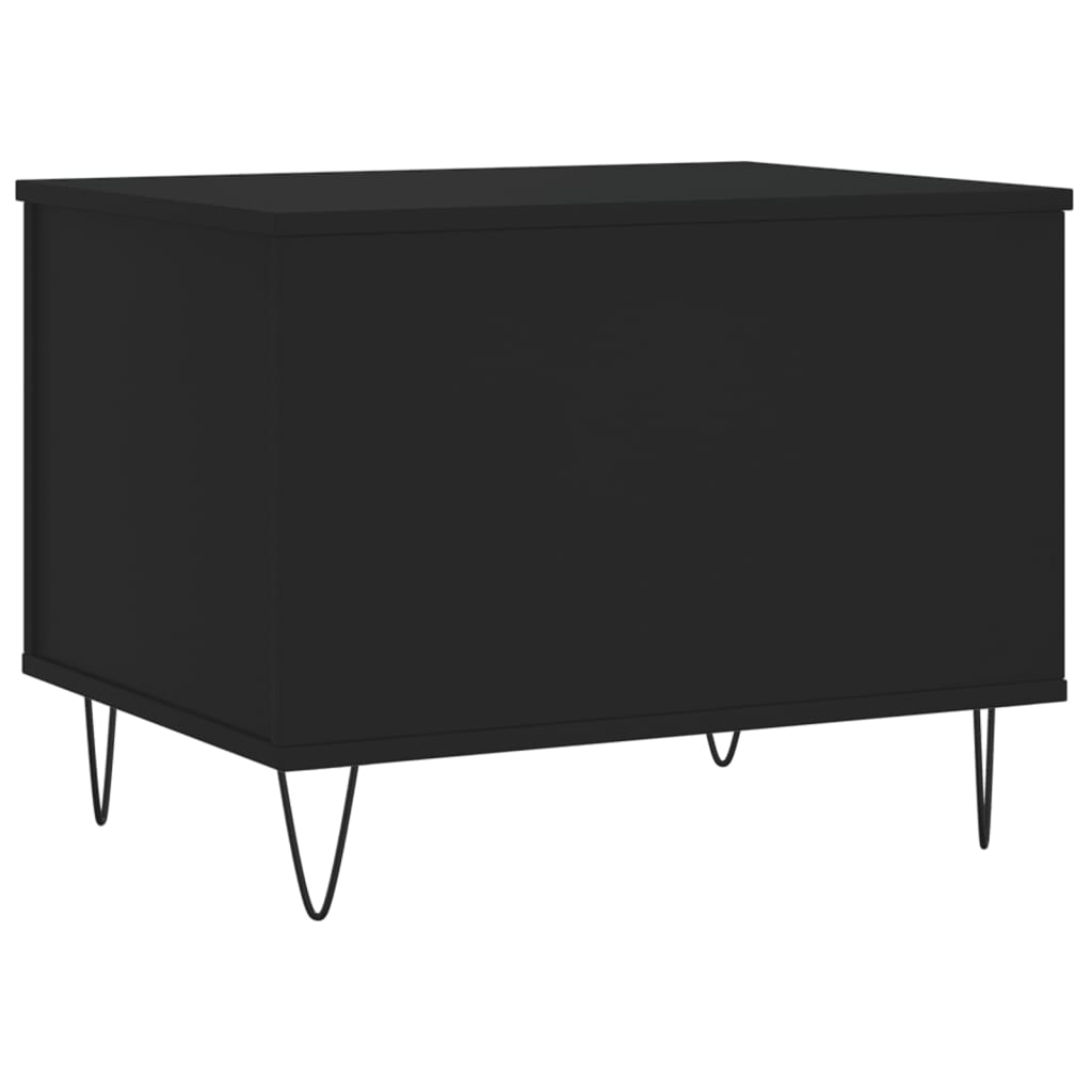 Salongbord svart 60x44,5x45 cm konstruert tre