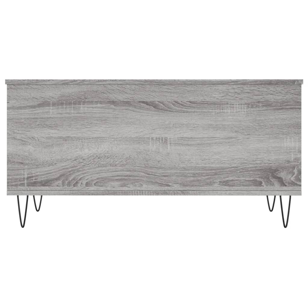 Salongbord grå sonoma 90x44,5x45 cm konstruert tre