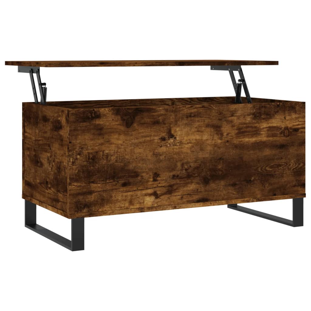 Salongbord røkt eik 90x44,5x45 cm konstruert tre