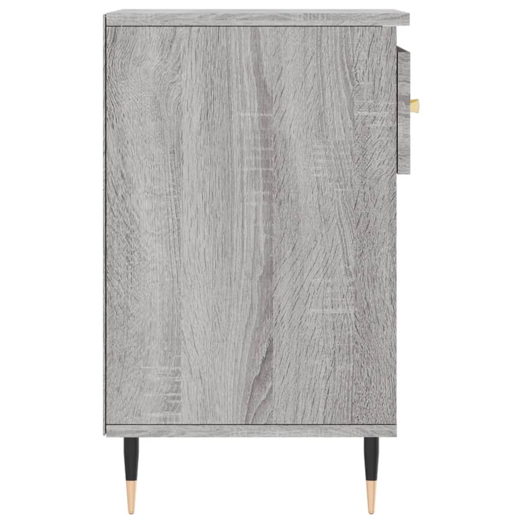 Skoskap grå sonoma 102x36x60 cm konstruert tre
