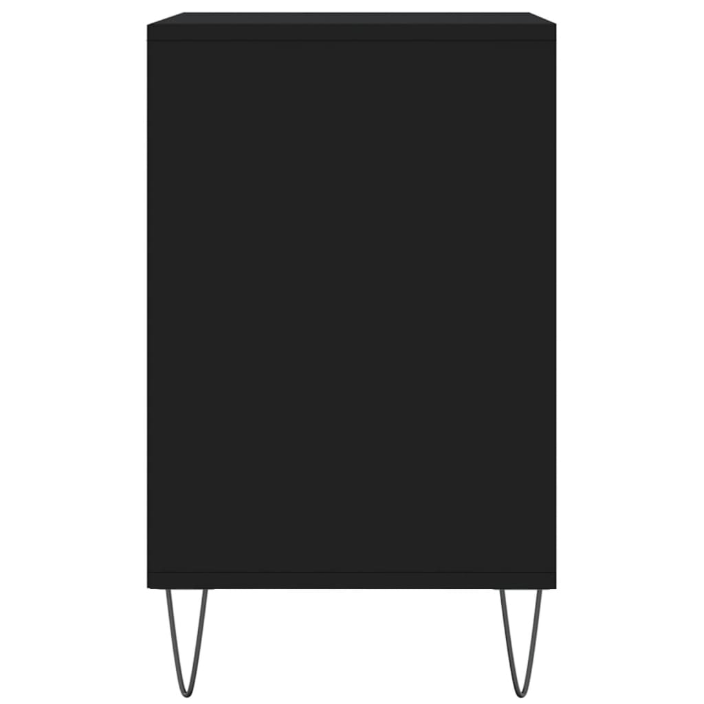 Skoskap svart 102x36x60 cm konstruert tre