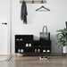 Skoskap svart 102x36x60 cm konstruert tre