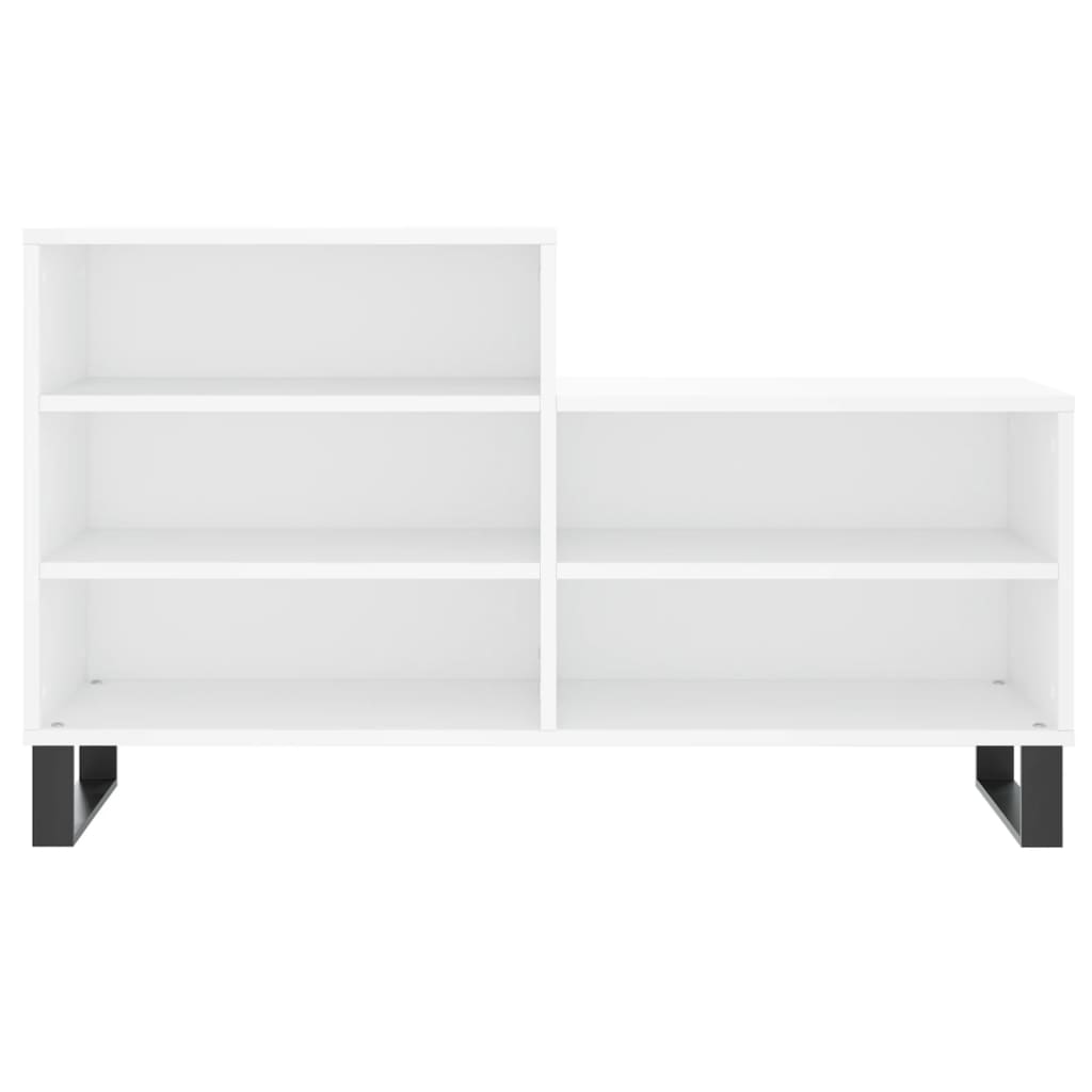 Skoskap hvit 102x36x60 cm konstruert tre