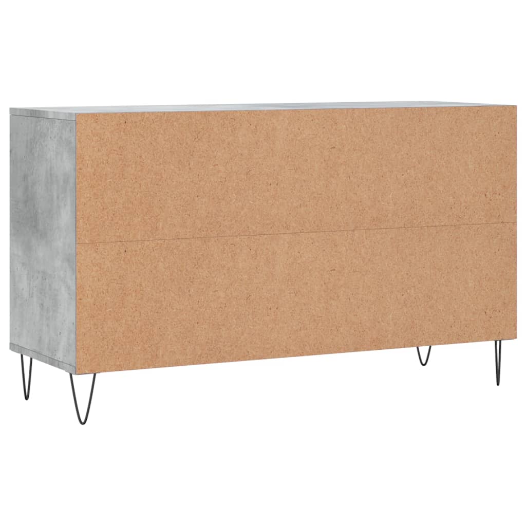 Skoskap betonggrå 102x36x60 cm konstruert tre