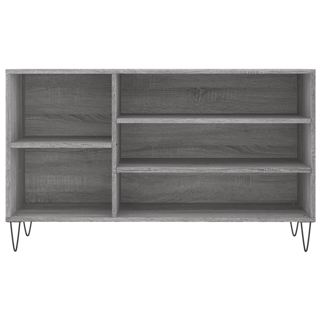Skoskap grå sonoma 102x36x60 cm konstruert tre
