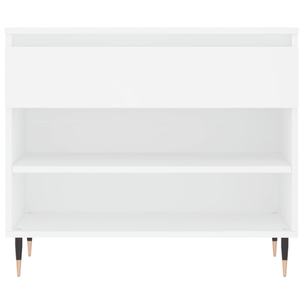 Skoskap hvit 70x36x60 cm konstruert tre