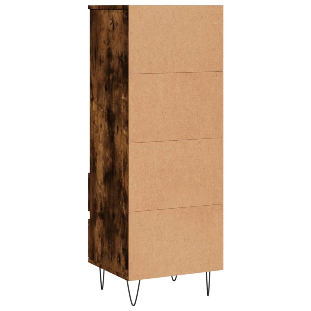 Highboard røkt eik 40x36x110 cm konstruert tre